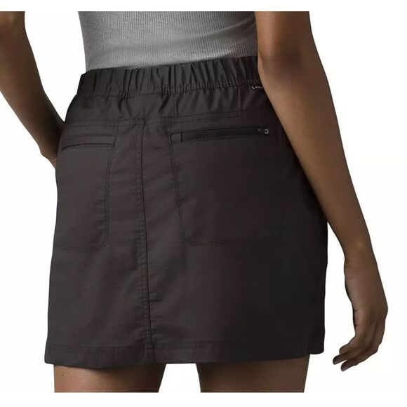 Prana $75 Women's Double Peak Mini Skort Charcoal sz 12 NEW - Picture 2 of 6